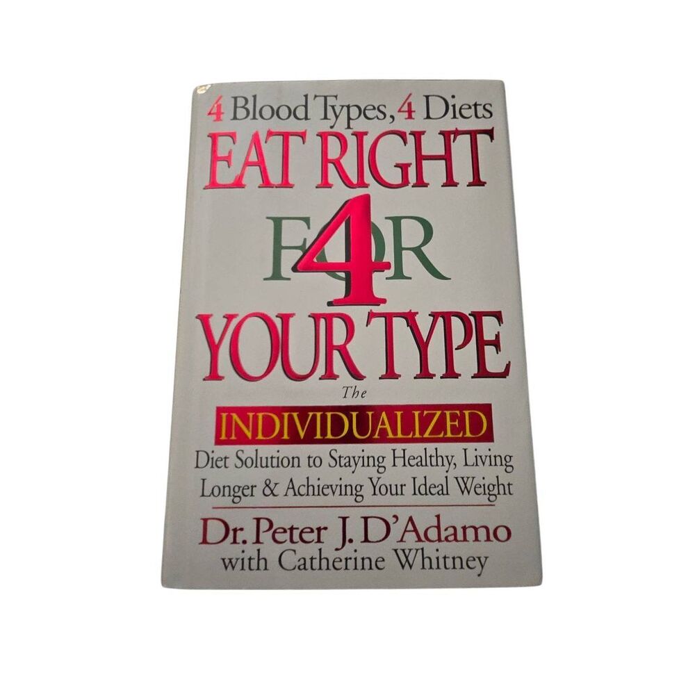 Eat right f4r your type by Dr. Peter J.D'Adamo - Putnam books - isbn 039914255x